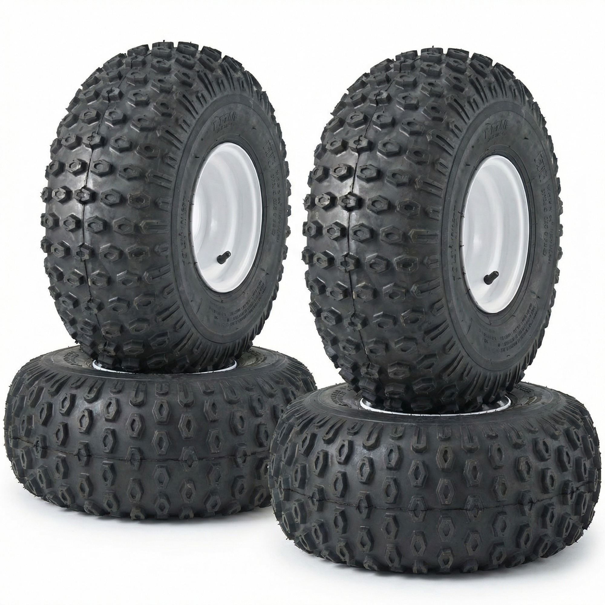 Kenda, Scorpion ATV Tire & Wheel 22X11.00-8, 4 hole (4-Pack), Tire Diameter 21.7 in, Model# DM1108-2S-W-4PK